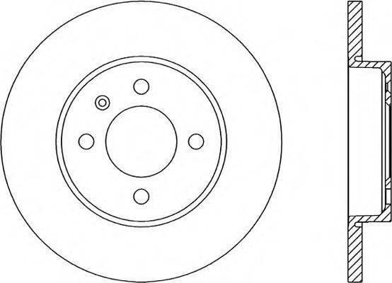 OPEN PARTS BDR158210 гальмівний диск