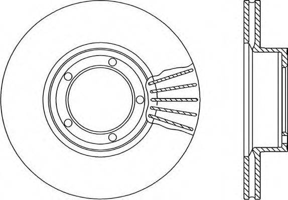 OPEN PARTS BDR166420 гальмівний диск