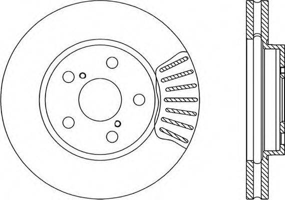 OPEN PARTS BDR172720 гальмівний диск