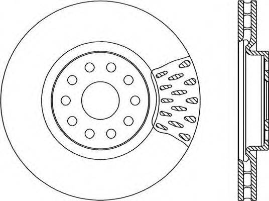 OPEN PARTS BDR173720 гальмівний диск