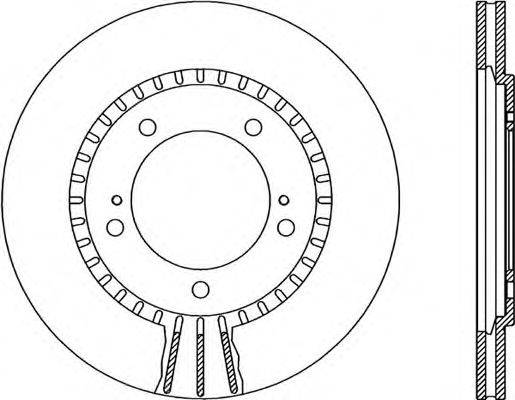 OPEN PARTS BDR186820 гальмівний диск