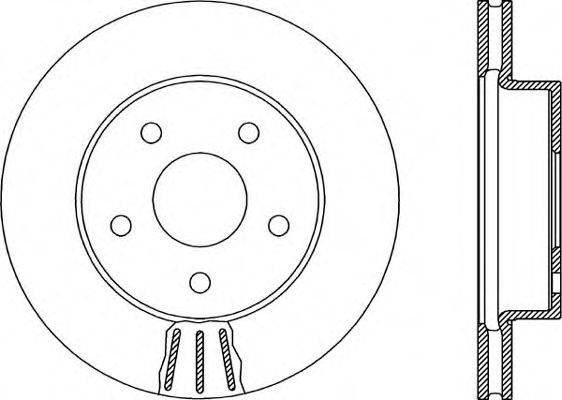 OPEN PARTS BDR191720 гальмівний диск