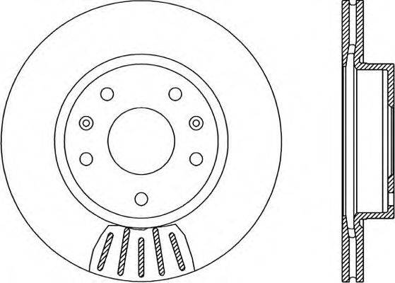 OPEN PARTS BDR196820 гальмівний диск