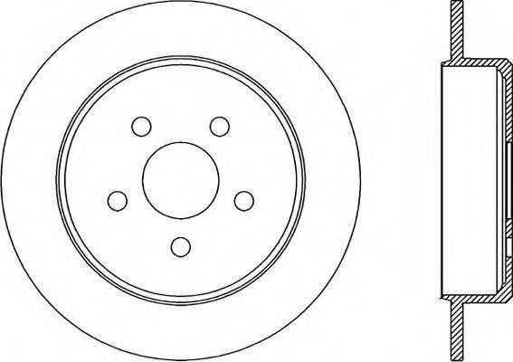 OPEN PARTS BDR197110 гальмівний диск