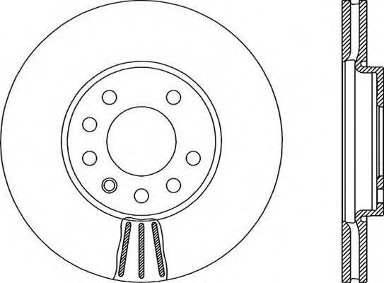 OPEN PARTS BDR199120 гальмівний диск