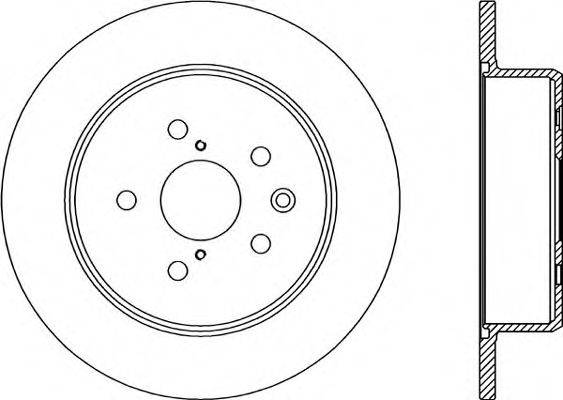 OPEN PARTS BDR202010 гальмівний диск