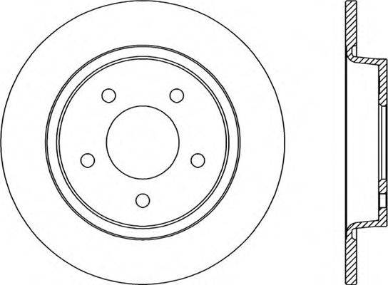 OPEN PARTS BDR203110 гальмівний диск