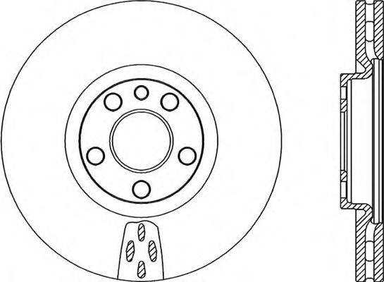 OPEN PARTS BDR205220 гальмівний диск