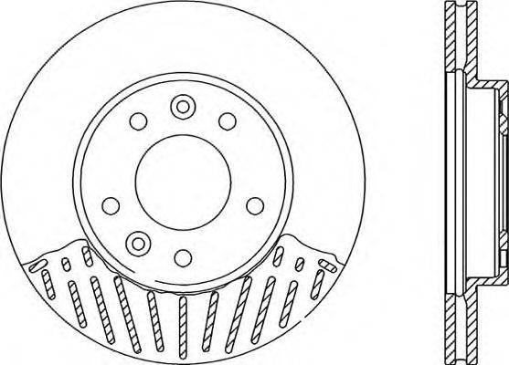 OPEN PARTS BDR212420 гальмівний диск