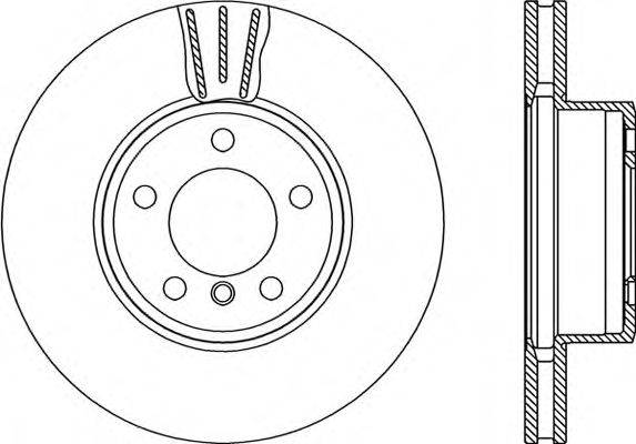 OPEN PARTS BDR219620 гальмівний диск