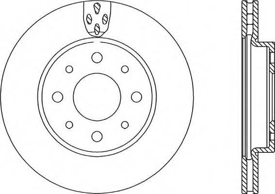 OPEN PARTS BDR223420 гальмівний диск