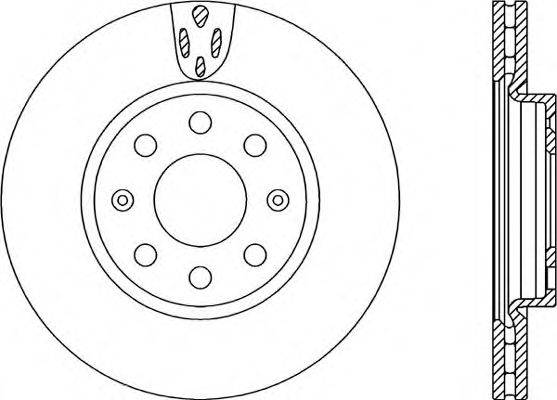 OPEN PARTS BDR225820 гальмівний диск