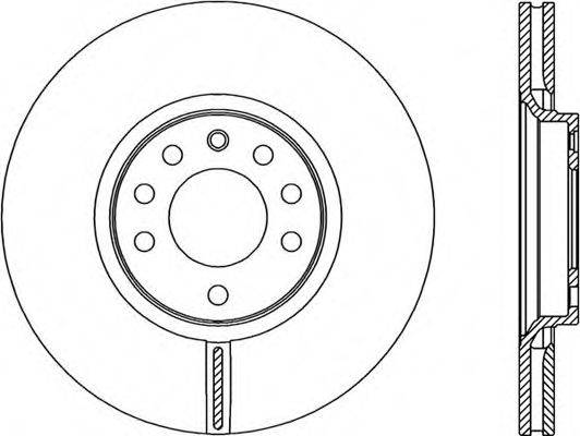 OPEN PARTS BDR230120 гальмівний диск