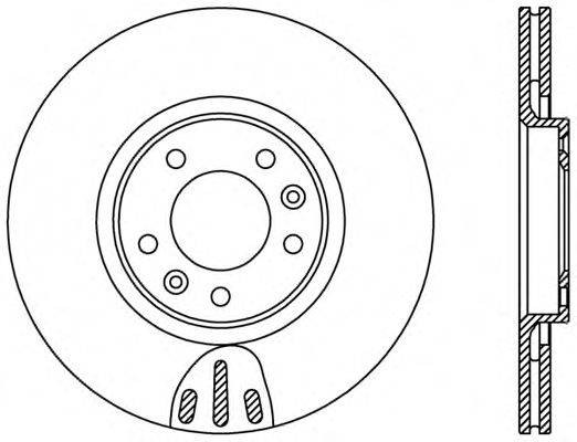 OPEN PARTS BDR238020 гальмівний диск