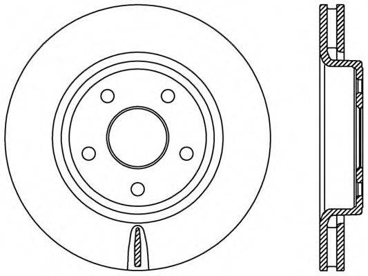 OPEN PARTS BDR244520 гальмівний диск