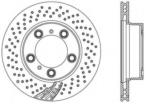 OPEN PARTS BDR250025 гальмівний диск