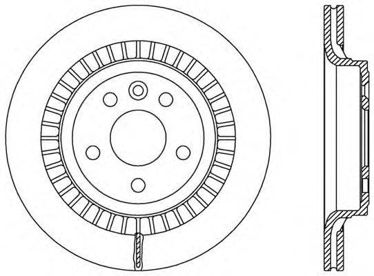 OPEN PARTS BDR252020 гальмівний диск