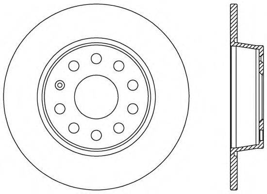 OPEN PARTS BDR253910 гальмівний диск