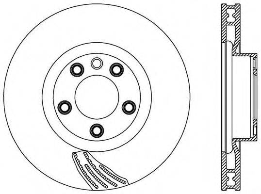 OPEN PARTS BDR257420 гальмівний диск