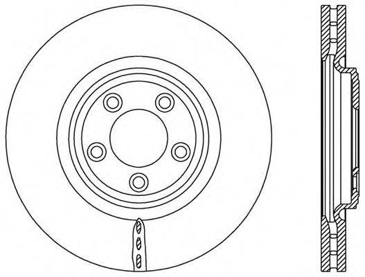 OPEN PARTS BDR257720 гальмівний диск