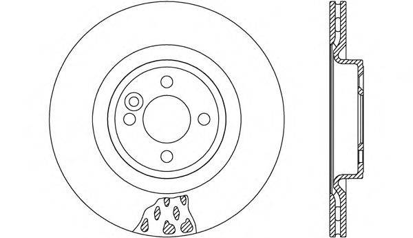 OPEN PARTS BDR261220 гальмівний диск