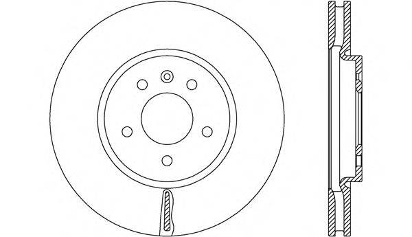 OPEN PARTS BDR266820 гальмівний диск