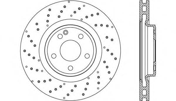 OPEN PARTS BDR270420 гальмівний диск