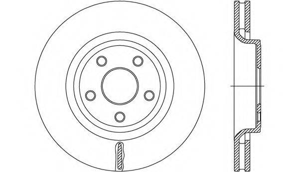 OPEN PARTS BDR271220 гальмівний диск