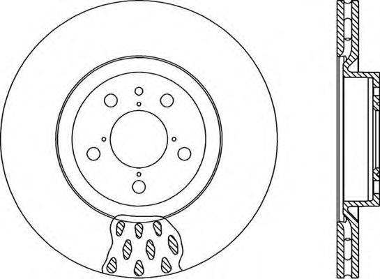 OPEN PARTS BDA101520 гальмівний диск