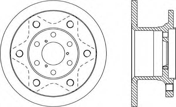 OPEN PARTS BDA113210 гальмівний диск