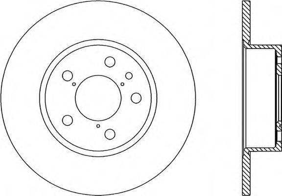 OPEN PARTS BDA113810 гальмівний диск