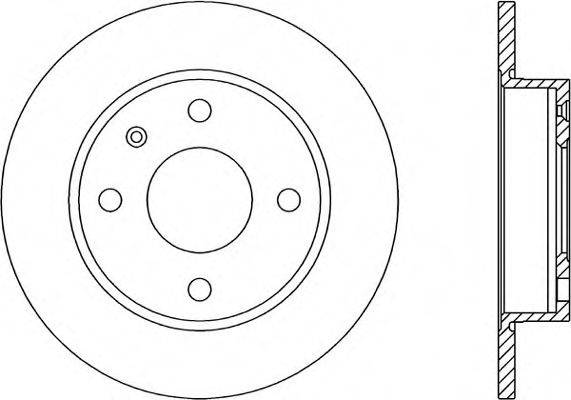 OPEN PARTS BDA117510 гальмівний диск