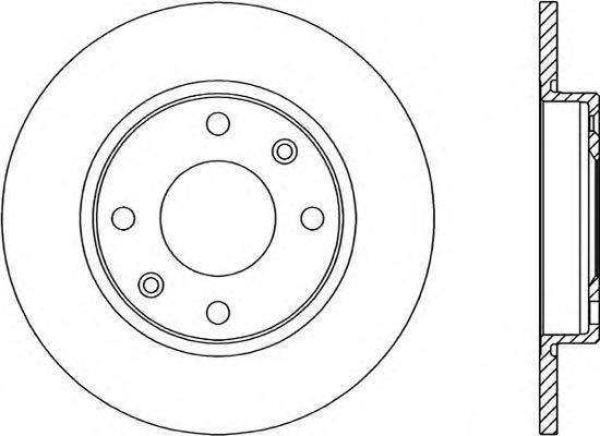 OPEN PARTS BDA142810 гальмівний диск