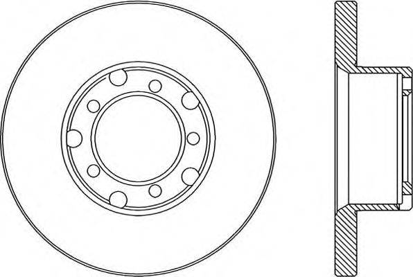 OPEN PARTS BDA178310 гальмівний диск