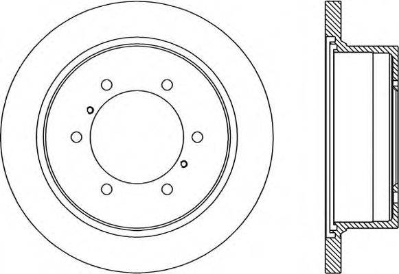 OPEN PARTS BDA179010 гальмівний диск