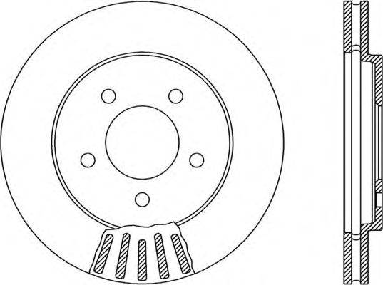 OPEN PARTS BDA187120 гальмівний диск