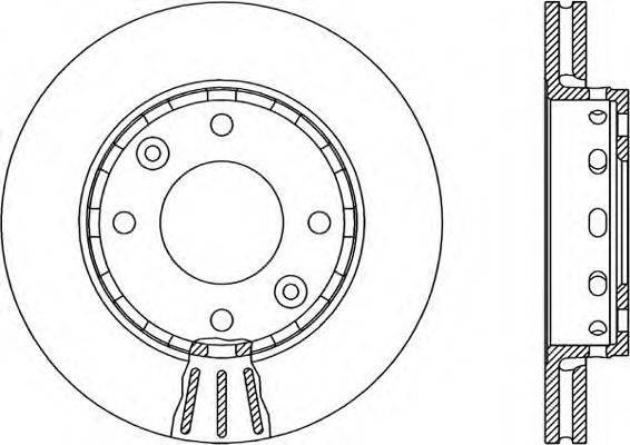 OPEN PARTS BDA188620 гальмівний диск