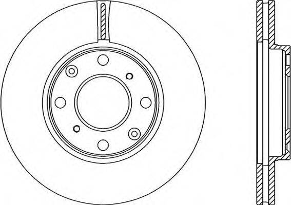 OPEN PARTS BDA191920 гальмівний диск