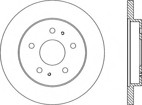 OPEN PARTS BDA192010 гальмівний диск