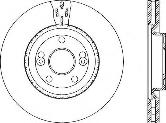 OPEN PARTS BDA195720 гальмівний диск