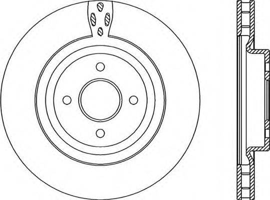 OPEN PARTS BDA222520 гальмівний диск