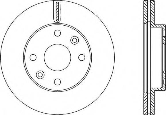 OPEN PARTS BDA235920 гальмівний диск