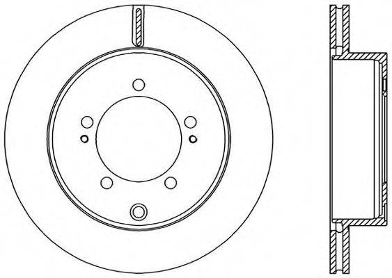 OPEN PARTS BDA236020 гальмівний диск