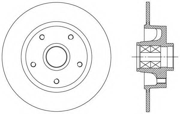 OPEN PARTS BDA251530 гальмівний диск