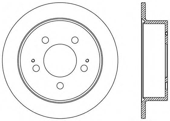 OPEN PARTS BDA252710 гальмівний диск