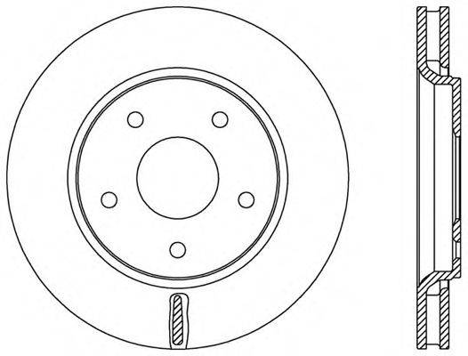 OPEN PARTS BDA253420 гальмівний диск