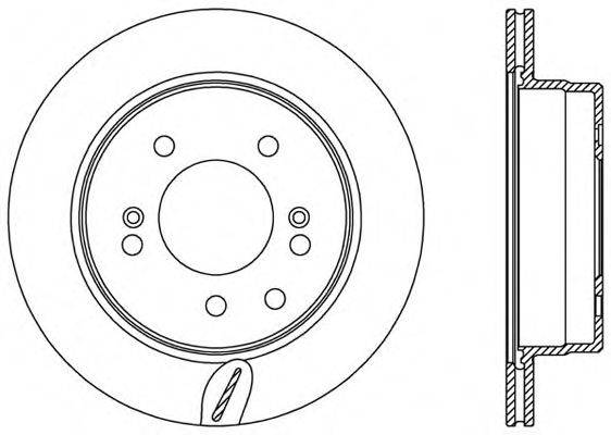 OPEN PARTS BDA255720 гальмівний диск