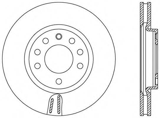 OPEN PARTS BDA257620 гальмівний диск