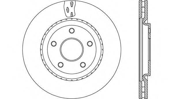 OPEN PARTS BDA267420 гальмівний диск