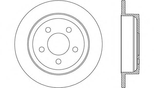 OPEN PARTS BDA267610 гальмівний диск